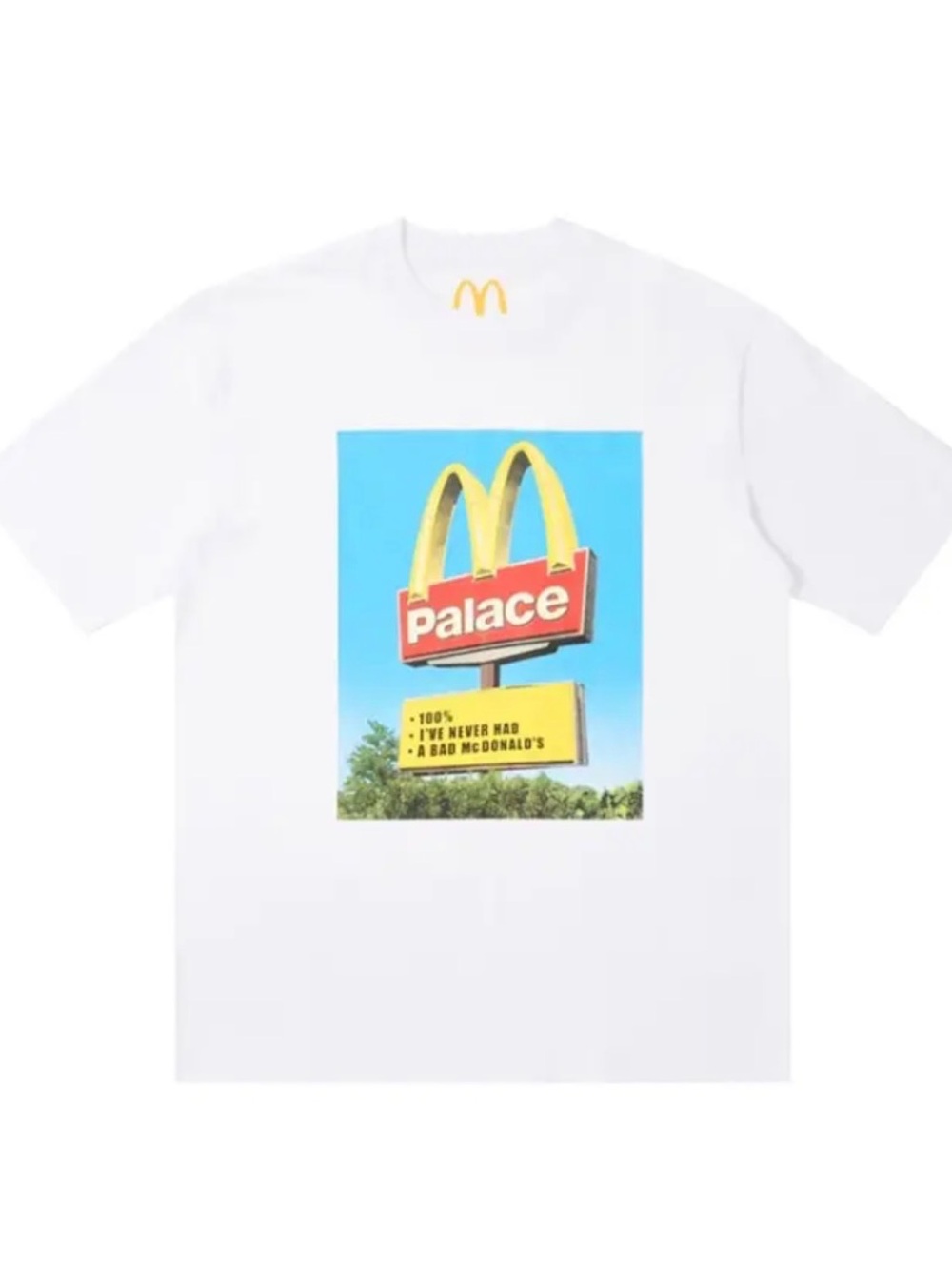Palace x McDonald's White Graphic Tee - L